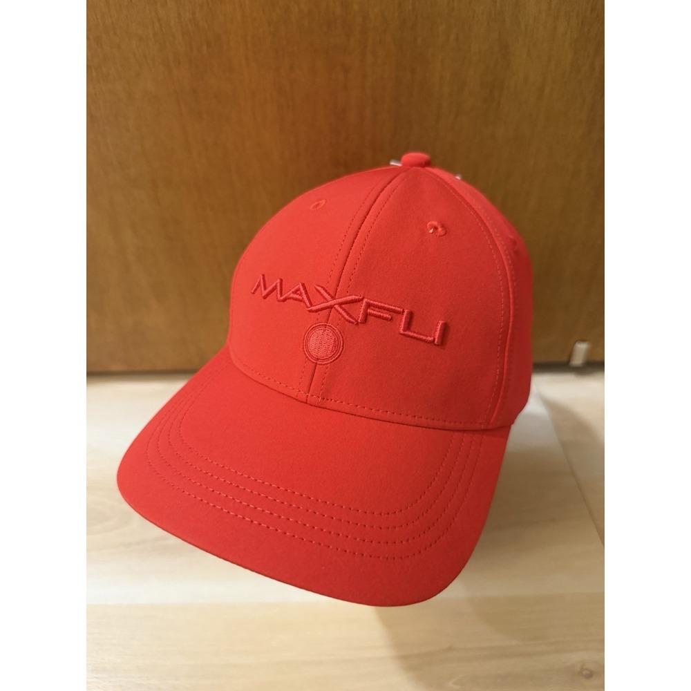 Maxfli Tour Men's Tech Cap RED 3D Logo Golf‎ Hat Strap Back OSFM NWT NEW